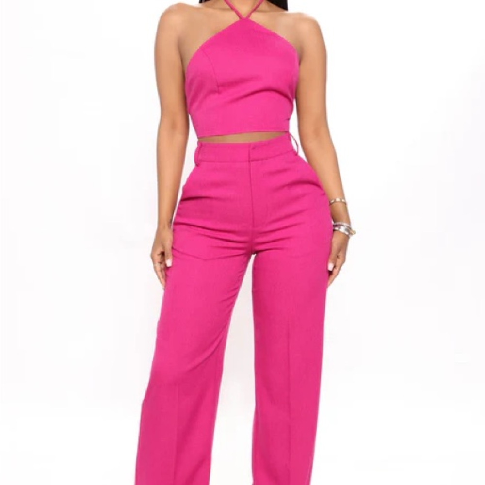 Fashion Nova 2-Piece Wide Leg Pant Set